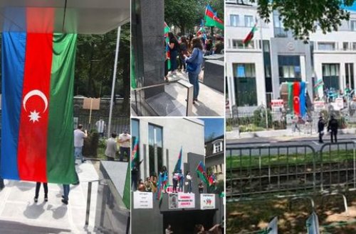 Azərbaycan səfirliyinin önündə ermənilərin uğursuz aksiyası - RƏSMİ