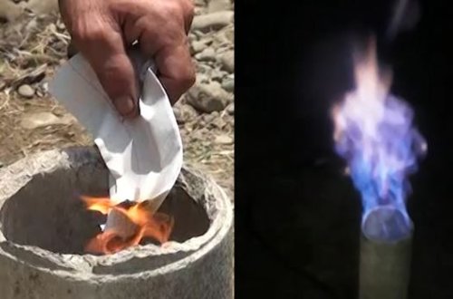 Lənkəran sakini su quyusu qazdırdı, qaz çıxdı - VİDEOREPORTAJ