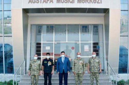 Ağstafa regional mədəniyyət idarəsində müharibə veteranları və qazilərlə görüş keçirilib - FOTO