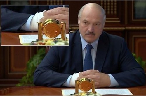 Lukaşenkonun əlində kateter müşahidə olunub - VİDEO