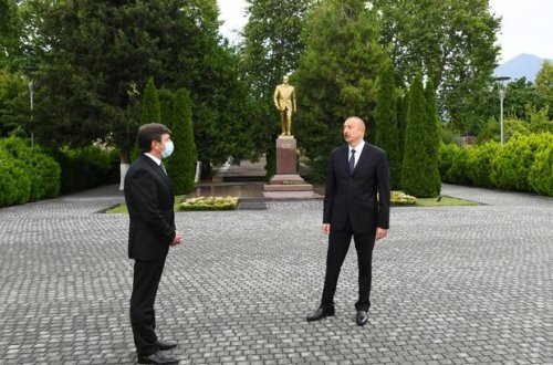 İlham Əliyev Qəbələdə - FOTO