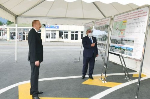 İlham Əliyev Əmirvan-Vəndam avtomobil yolunun açılışında iştirak edib - FOTO