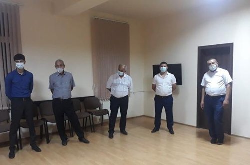 Gəncədə evdə nişan edənlər saxlanıldı - FOTOLAR