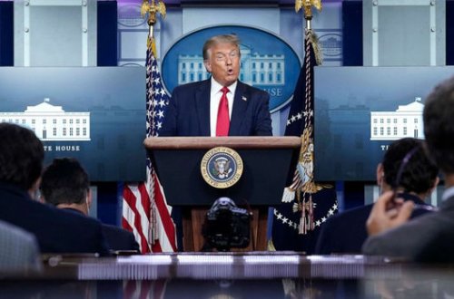 Tramp: “ABŞ-da pandemiya geri çəkilir”