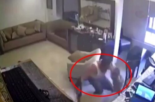 Livanlı ata partlayış anında oğlunu BELƏ QORUMAĞA ÇALIŞDI - VİDEO