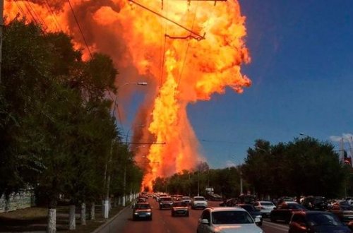 SON DƏQİQƏ: Yanacaqdoldurma məntəqəsində güclü partlayış baş verib - VİDEO