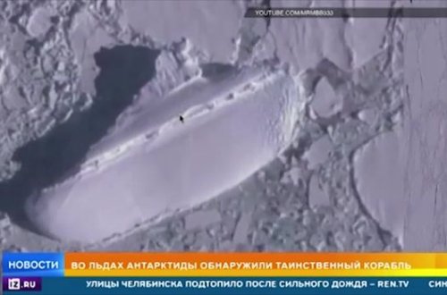 Antarktida buzlaqlarında sirli gəmi aşkar edilib - VİDEO