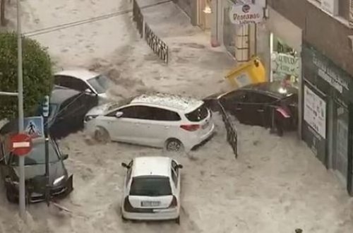 İspaniyada şəhər sel sularına qərq oldu - VİDEO