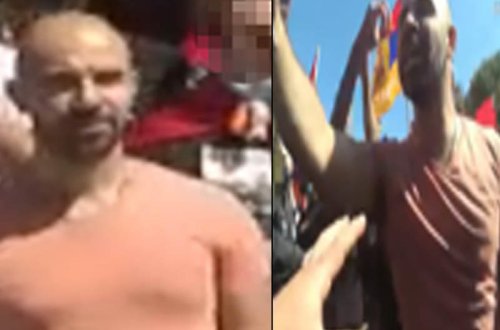 Bayrağımızı tapdalayan erməni axtarılır - FOTO