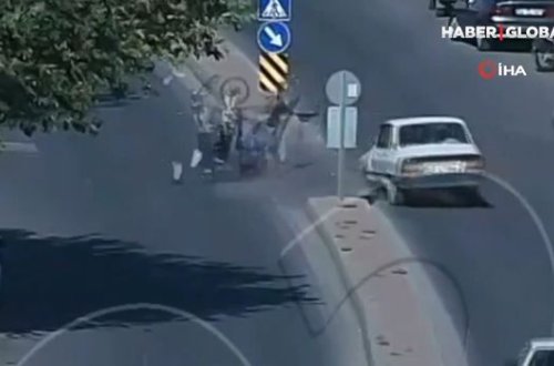 Dəhşətli qəzadan heç bir zədə almadan qurtuldu - VİDEO