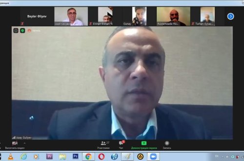 Azay Quliyev seçicilərlə videogörüş keçirib