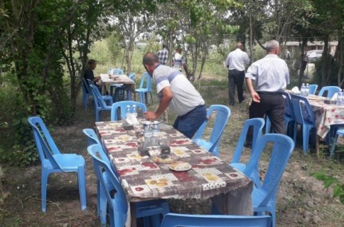 Yas mərasimi təşkil edənlər cərimələndi - Foto