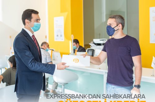 Expressbank Sahibkarlığın İnkişafı Fondunun zəmanəti ilə ilk sürətli kreditini rəsmiləşdirib - FOTOLAR