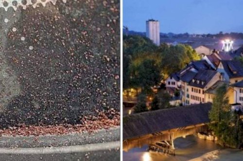 Şəhərdə şokolad yağışı oldu, avtomobillər bu hala düşdü - Foto + Video