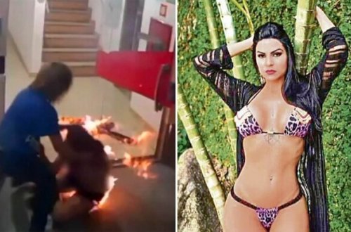 Rəfiqəsi ilə dalaşıb özünü yandırdı