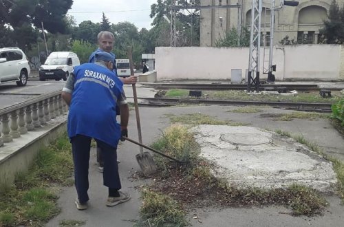 Suraxanı rayonu ərazisində sanitar-təmizlik daim nəzarətdə saxlanılır - FOTOLAR