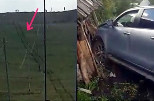 Valideynləri “selfi” çəkərkən içində uşaqlar olan maşın dağdan üzüaşağı hərəkət etdi - VİDEO