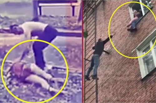 Yaşayış binasında dəhşətli partlayış: Kişi uşaqla köməksiz qaldı - ANBAAN VİDEO