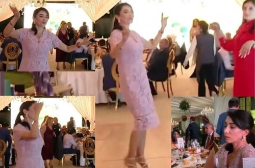 Распространились новые кадры со свадьбы внучки Рамиза Мехтиева - ВИДЕО