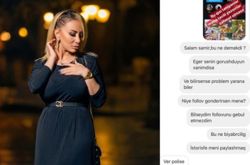 Sevgilisi Təranə Səmədovaya xəyanət etdi - FOTO