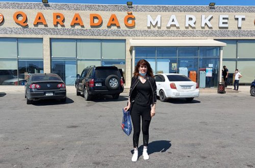 Koronavirus ola-ola marketdə satıcı işləyirmiş - FOTO