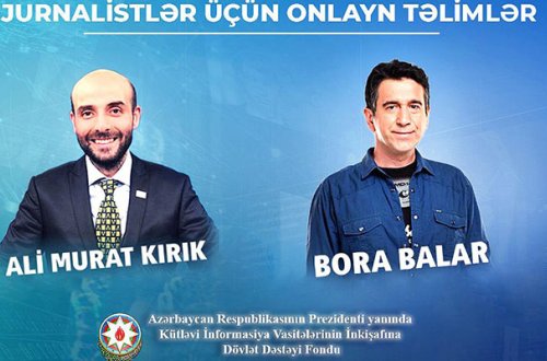 Jurnalistlər üçün onlayn təlimlər təşkil olunacaq