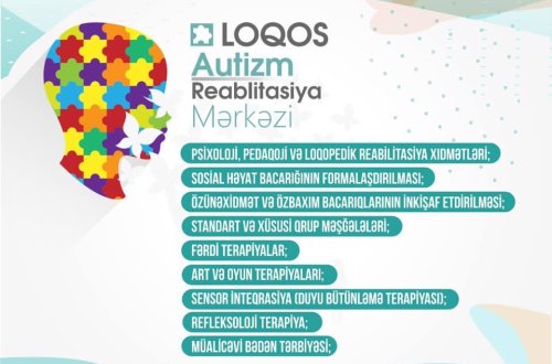 “Loqos” Autizm Reabilitasiya Mərkəzi fəaliyyətə başladı