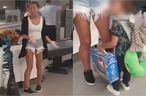 Uşağın oyuncaq tapançasına görə aeroportda qalmaqal yaşandı - VİDEO