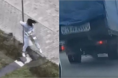 Qasırğa qızı “uçurtdu”, maşını beşik kimi yellədi - VİDEO