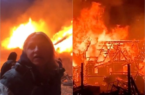 Effektiv kadr əvəzinə partlayış: Çəkiliş meydançası alovlara büründü - VİDEO