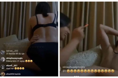 Azərbaycanda RÜSVAYÇILIQ: Qız və oğlan canlı yayımda intim münasibətdə oldular (+18 VİDEO)
