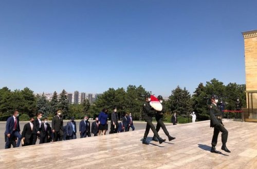 Sahibə Qafarova Atatürkün məzarını ziyarət etdi - FOTO