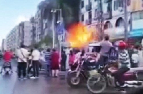 Взрыв газа возле гостиницы в Китае: пострадали три человека – ВИДЕО