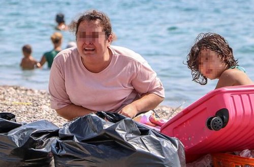 Koronaviruslu qadın dənizə gəldi, 