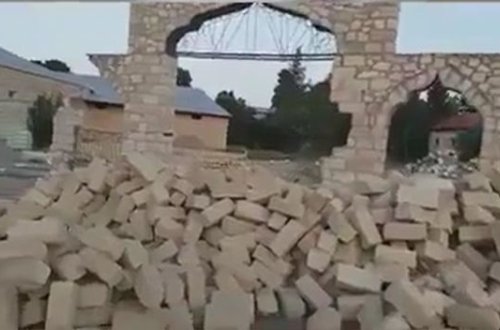 Azərbaycanda şəhid üçün tikilən evi söküb, məscid inşa etdirmək istəyən tutuldu - FOTO