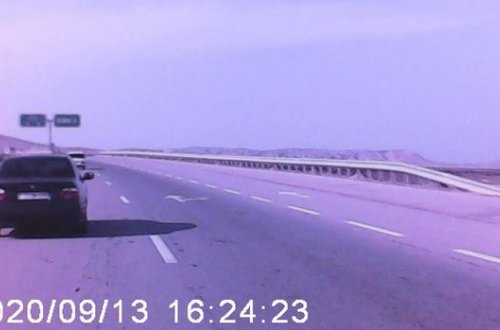 Bakı-Qazax yolunda BMW-dən təhlükəli manevr - ANBAAN VİDEO