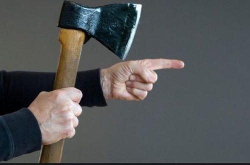 72 yaşlı kişi evinə gələn qonaqları baltaladı