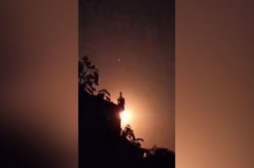 Сильный взрыв на западе Азербайджана: Сбит армянский БПЛА? - ВИДЕО