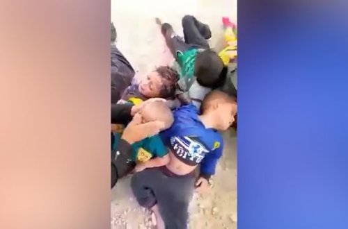 İŞİD terrorçularının ölümlə üz-üzə qoyduğu azyaşlılar və qadınlar xilas edildi - VİDEO