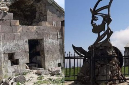 Azərbaycanda dağılmaq üzrə olan məbəd tarixi abidə kimi qeydiyyata alınmayıb - FOTO