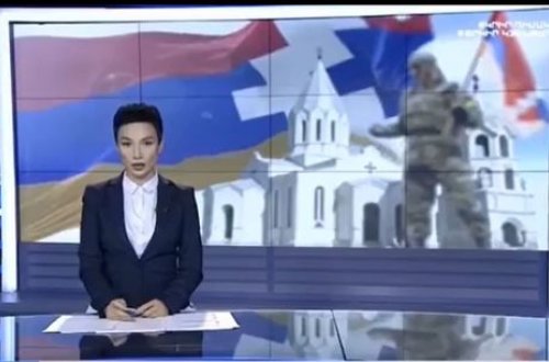 Məhv edilmiş hərbçilərin adını oxuyan erməni aparıcı efirdə ağladı - VİDEO