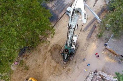 Tovuzda yeni avtomobil tunelinin inşasına başlanılıb - FOTO