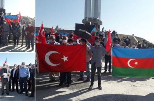 İğdırda Azərbaycana dəstək aksiyası təşkil edildi