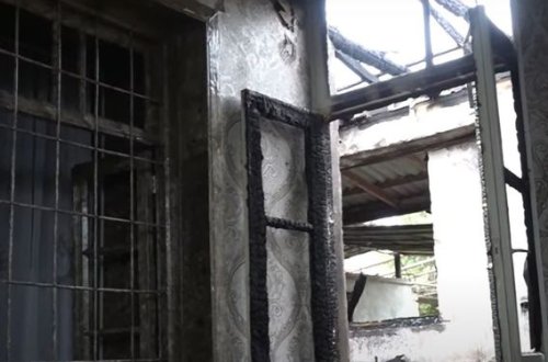 Düşmən mərmisi yaşayış evini dağıtdı - VİDEO