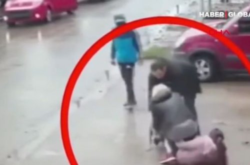 Pitbil küçədə yeddi yaşlı uşağa hücum etdi - VİDEO