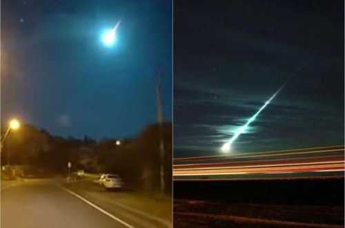 Gecə səmanı işıqlandıran meteorit görünüşü ilə heyrətləndirdi - VİDEO