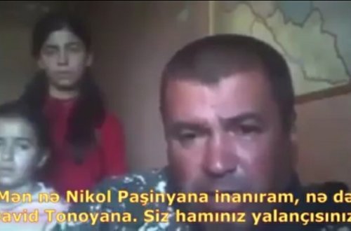 Erməni hərbçi gözyaşları içində Paşinyana səsləndi: “Acından ölürəm” - VİDEO