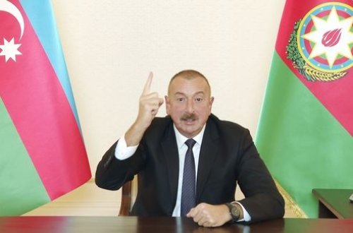 İlham Əliyev: “Qondarma rejimin başçısı indi qaçıb, siçan kimi gizlənib” - VİDEO