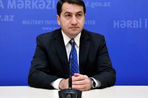 Hikmət Hacıyev erməni terrorçuları tərəfindən dağıdılmış Gəncə bazarının görüntülərini paylaşdı - FOTO/VİDEO