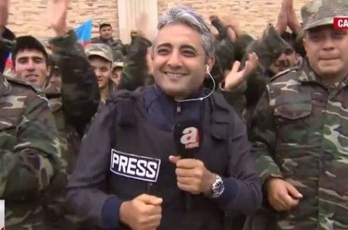 Azərbaycan əsgərləri Türkiyə telekanalının canlı yayımında: “Qarabağ bizimdir, bizim olacaq” - VİDEO